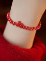 thumb Alloy Miyuki Millet Bead Red Stone Minimalist Handmade Beaded Bracelet 0