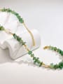 thumb Brass Freshwater Pearl White Artisan Beaded Necklace 1
