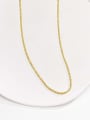 thumb 925 Sterling Silver White Minimalist Link Necklace 2
