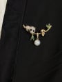 thumb Brass Miyuki Millet Bead Gold Stone Panda Minimalist Pins & Brooches 2