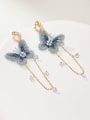 thumb Alloy Miyuki Millet Bead White Butterfly Minimalist Drop Earring 0