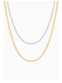 thumb 925 Sterling Silver White Minimalist Link Necklace 0