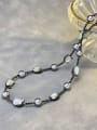 thumb 925 Sterling Silver Shell Black Animal Dainty Beaded Necklace 1
