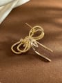 thumb Brass Miyuki Millet Bead White Stone Bowknot Minimalist Pins & Brooches 3