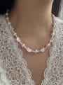thumb 925 Sterling Silver Shell White Glass beads Animal Dainty Beaded Necklace 4