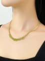 thumb Alloy Miyuki Millet Bead Green Water Drop Minimalist Beaded Necklace 1