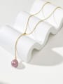 thumb 925 Sterling Silver Freshwater Pearl Minimalist Beaded Necklace 1
