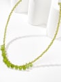 thumb Alloy Miyuki Millet Bead Green Water Drop Minimalist Beaded Necklace 0