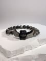 thumb Obsidian Angel Artisan Handmade Beaded Bracelet 0
