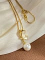 thumb Brass Miyuki Millet Bead White Butterfly Minimalist Locket Necklace 3