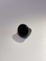 thumb Stone Natural Stone Black Geometric Minimalist Band Ring 1