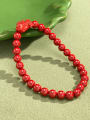 thumb Alloy Miyuki Millet Bead Red Stone Minimalist Handmade Beaded Bracelet 1
