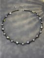 thumb 925 Sterling Silver Shell Black Animal Dainty Beaded Necklace 2