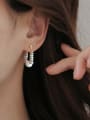 thumb Brass Miyuki Millet Bead Multi Color Stone Minimalist Huggie Earring 1