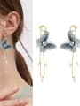 thumb Alloy Miyuki Millet Bead White Butterfly Minimalist Drop Earring 1