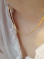 thumb 925 Sterling Silver Gold Minimalist Link Necklace 1