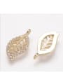 thumb Copper With Gold Plated Delicate Leaf Wedding Findings & Components 1