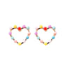 thumb Alloy With Rose Gold Plated Cute Heart Stud Earrings 1