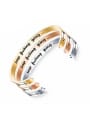 thumb Stainless Steel With Gold Plated Trendy  Minimalist Bangles 0