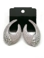 thumb GODKI Luxury Women Wedding Dubai Copper With White Gold Plated Fashion Hook Earrings 0