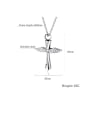 thumb 316L Surgical Steel With Platinum Plated Personality Angel Wings Cross Men's  Pendants 4