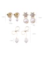 thumb Alloy With Gold Plated Trendy Bowknot Imitation Pearl Drop Earrings 1