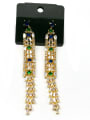 thumb GODKI Luxury Women Wedding Dubai Copper With Gold Plated Trendy Chain Earrings 0