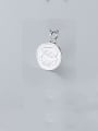 thumb 925 Sterling Silver With Platinum Plated Cartoon Round Pendants 2
