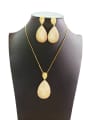thumb GODKI Luxury Women Wedding Dubai Copper With Gold Plated Simplistic Water Drop Jewelry Sets 0