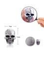 thumb Stainless Steel With Cubic Zirconia Punk Skull Stud Earrings 3