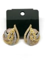 thumb GODKI Luxury Women Wedding Dubai Copper With Mix Plated Delicate Water Drop Earrings 0