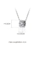 thumb 925 Sterling Silver With Platinum Plated Simplistic Round Tube Necklaces 4