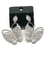 thumb GODKI Luxury Women Wedding Dubai Copper With White Gold Plated Classic Butterfly Earrings 0