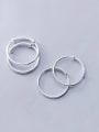 thumb 999 Fine Silver With Silver Plated Simplistic Glaze Round Bracelets 1