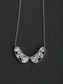 thumb Inlaid Water drop crystal 925  Silver Necklace 0