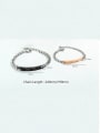 thumb Stainless Steel With Platinum Plated Simplistic Geometric Bracelets 4