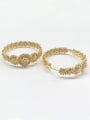 thumb GODKI Luxury Women Wedding Dubai Copper With Gold Plated Fashion Round Earrings 0