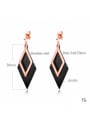 thumb Stainless Steel With Rose Gold Plated Simplistic Geometric Earrings 2