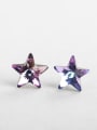 thumb Bling bling Discoloration crystal Star Cuff Earrings 0
