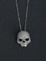 thumb Deluxe drills Skull 925 silver necklaces 0