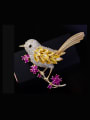 thumb Copper With Cubic Zirconia Cute Bird Brooches 1