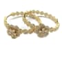 thumb GODKI Luxury Women Wedding Dubai Copper With 18k Gold Plated Trendy Flower Earrings 0