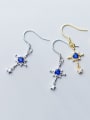 thumb 925 Sterling Silver With Cubic Zirconia Fashion Star Hook Earrings 3