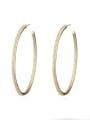 thumb Copper With  Cubic Zirconia Trendy Round Hoop Earrings 0
