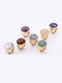 thumb Stainless Steel With 18k Gold Plated Fashion Round Solitaire Rings 1