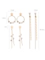 thumb Alloy With Gold Plated Fashion Star Drop Earrings 2