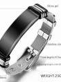 thumb Stainless Steel With Black Gun Plated Simplistic Geometric Band Bracelets 3
