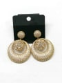 thumb GODKI Luxury Women Wedding Dubai Copper With Gold Plated Classic Round Earrings 0