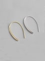 thumb 925 Sterling Silver With 18k Gold Plated Minimalist Hoop Earrings 0