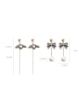 thumb Alloy With Antique Copper Plated Vintage Bowknot Drop Earrings 2